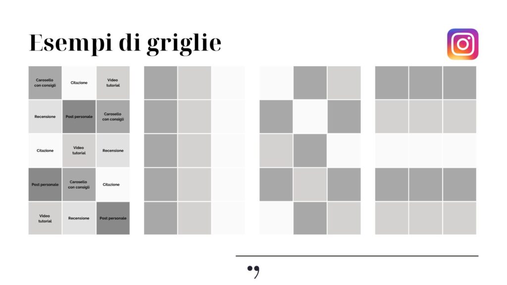 Come postare su Instagram senza stress - griglie IG