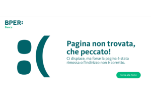 esempio pagina errore 404 BPerBanca