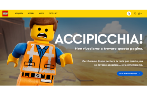 esempio pagina errore 404 Lego