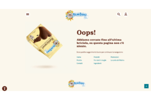 esempio pagina errore 404 Mulino Bianco